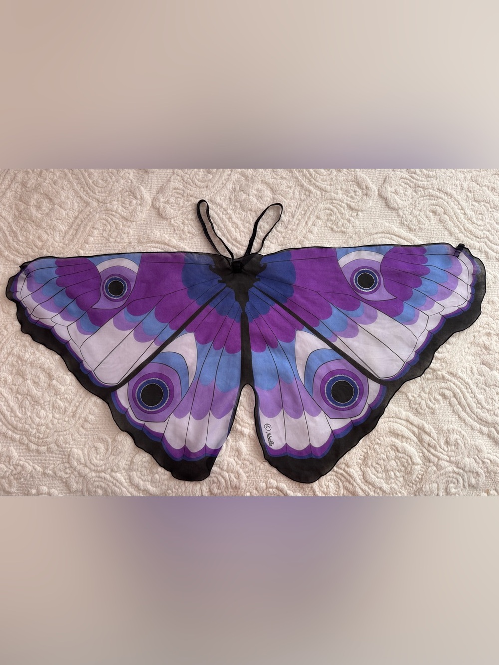 Halloween Kids Purple Butterfly Wing Costume